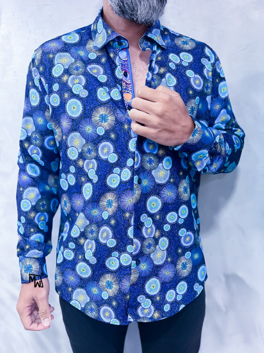 Camisa Manga Larga "Célula Blue"