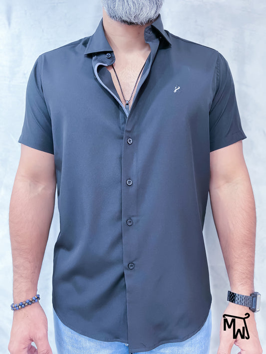 Camisa Manga Corta - "Black"