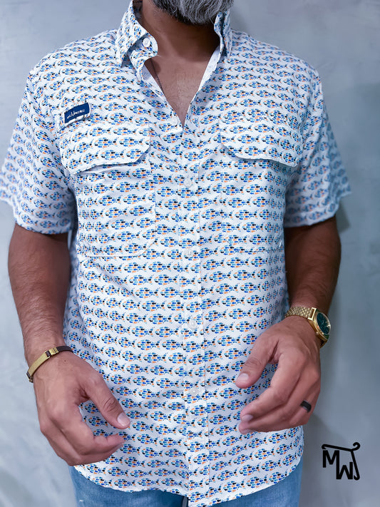 Camisa Performance " Fish 2 Fish " (Normal Fit)